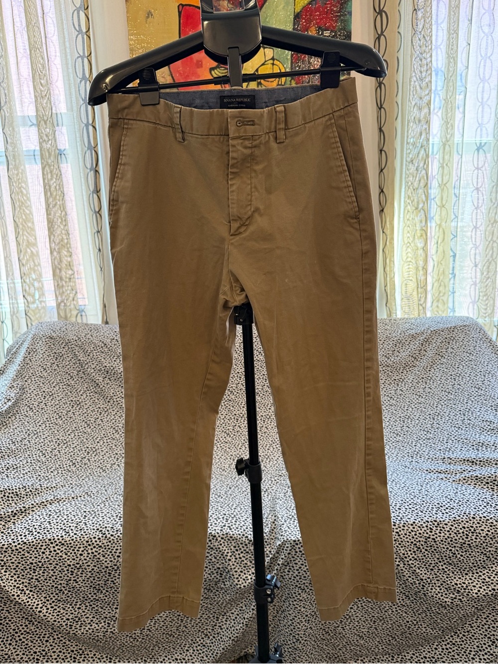 Banana Republic Men's Tan Chino Pants - Straight Leg